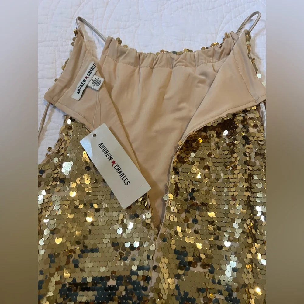ANDREW CHARLES GOLD SEQUINS - Picture 10 of 11